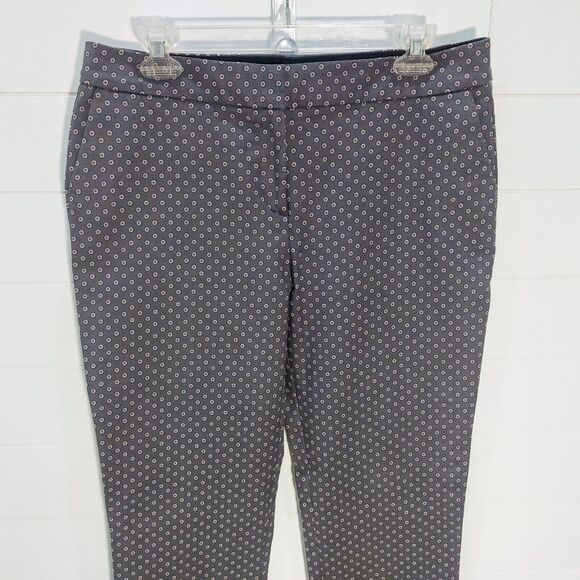 Boden Women's 10L UK 14L Richmond Trousers Gray Pink Floral Print Stretch WM454 - Picture 2 of 11